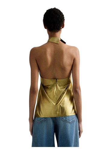 Replay ZLATNI ASIMETRIČNI LAMINIRANI TOP - 3