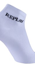 Muške bijele povišene čarape s natpisom REPLAY