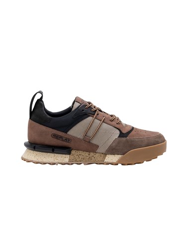 Replay crno-bež field jupiter hype kožne tenisice