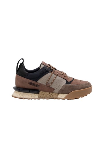 Replay CRNO-BEŽ FIELD JUPITER HYPE KOŽNE TENISICE - 1