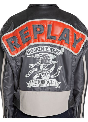 Replay ŽENSKA KOŽNA MOTORISTIČKA JAKNA - 3