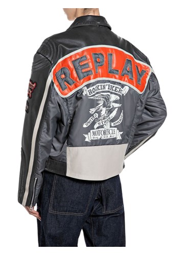 Replay ŽENSKA KOŽNA MOTORISTIČKA JAKNA - 2