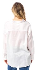 ŽENSKA OVERSIZED KOŠULJA U BIJELOJ BOJI  - 3
