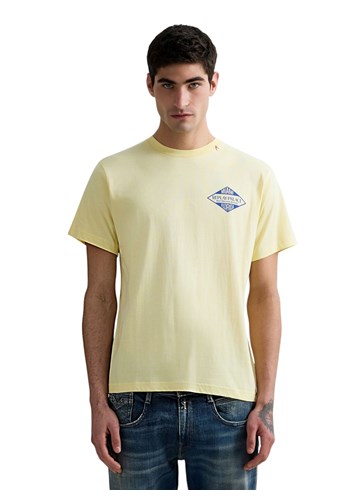 Replay ŽUTA PAMUČNA MAJICA S MIAMI PRINTOM - 2