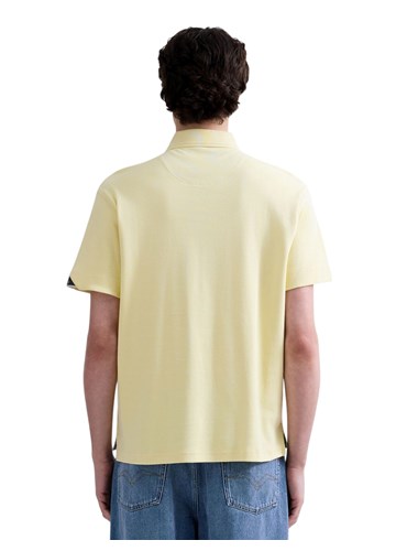 Replay ŽUTA POLO MAJICA OD ŽERSEJA S DŽEPIĆEM I IZVEZENIM SLOVOM R - 3