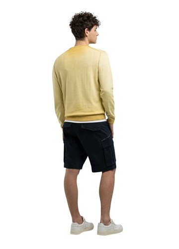 Replay ŽUTI PAMUČNI PULOVER S OMBRE EFEKTOM - 4