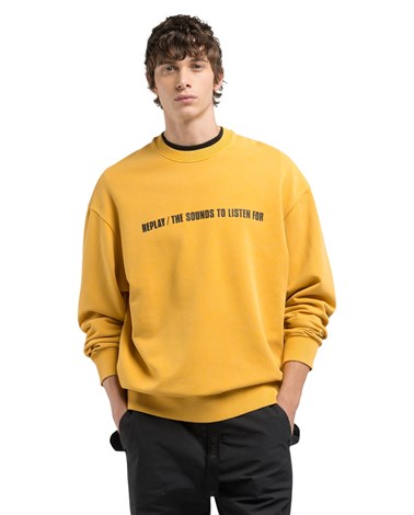 Replay žuti replay sounds sweatshirt