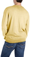 ŽUTI PAMUČNI PULOVER S OMBRE EFEKTOM - 3
