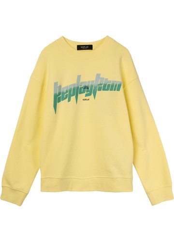 Replay ŽUTI SWEATSHIRT SA ŠARENIM PRINTOM ZA DJEČAKE - 1